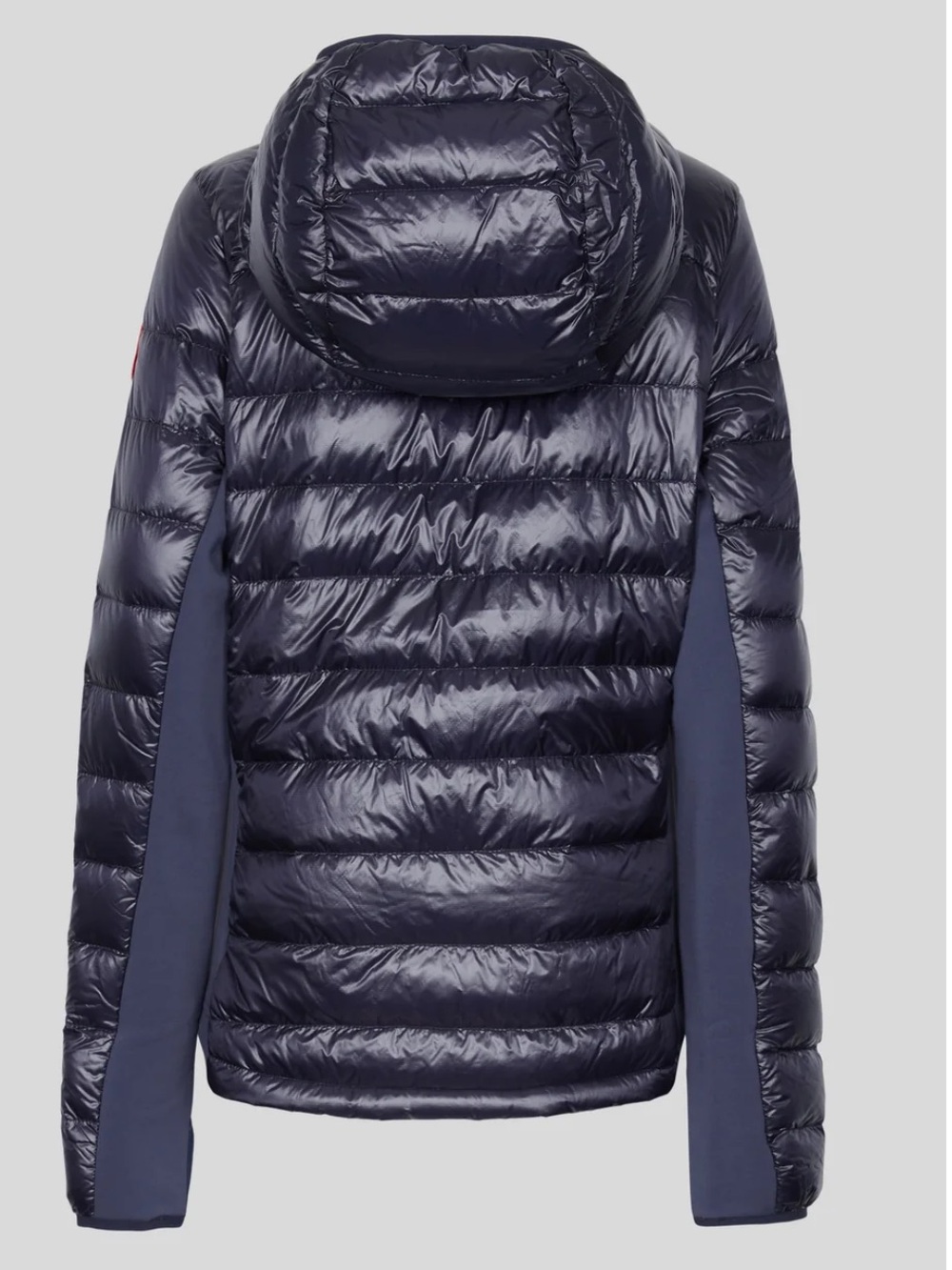 Canada Goose Women's Shiny Navy Blue Hooded Puffer Jacket - Picture 2 of 14
